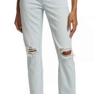 L’Agence Light Blue Distressed Women Jeans as 26